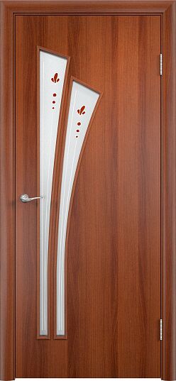 картинка Межкомнатные двери Verda ламинированные С-07 витраж с стеклом от магазина Строй Маркет